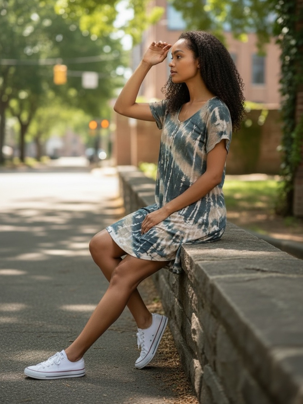 Yak & Yeti Tie Dye Boho Swing Dress Women’s Small NWT Fair Trade Nepal